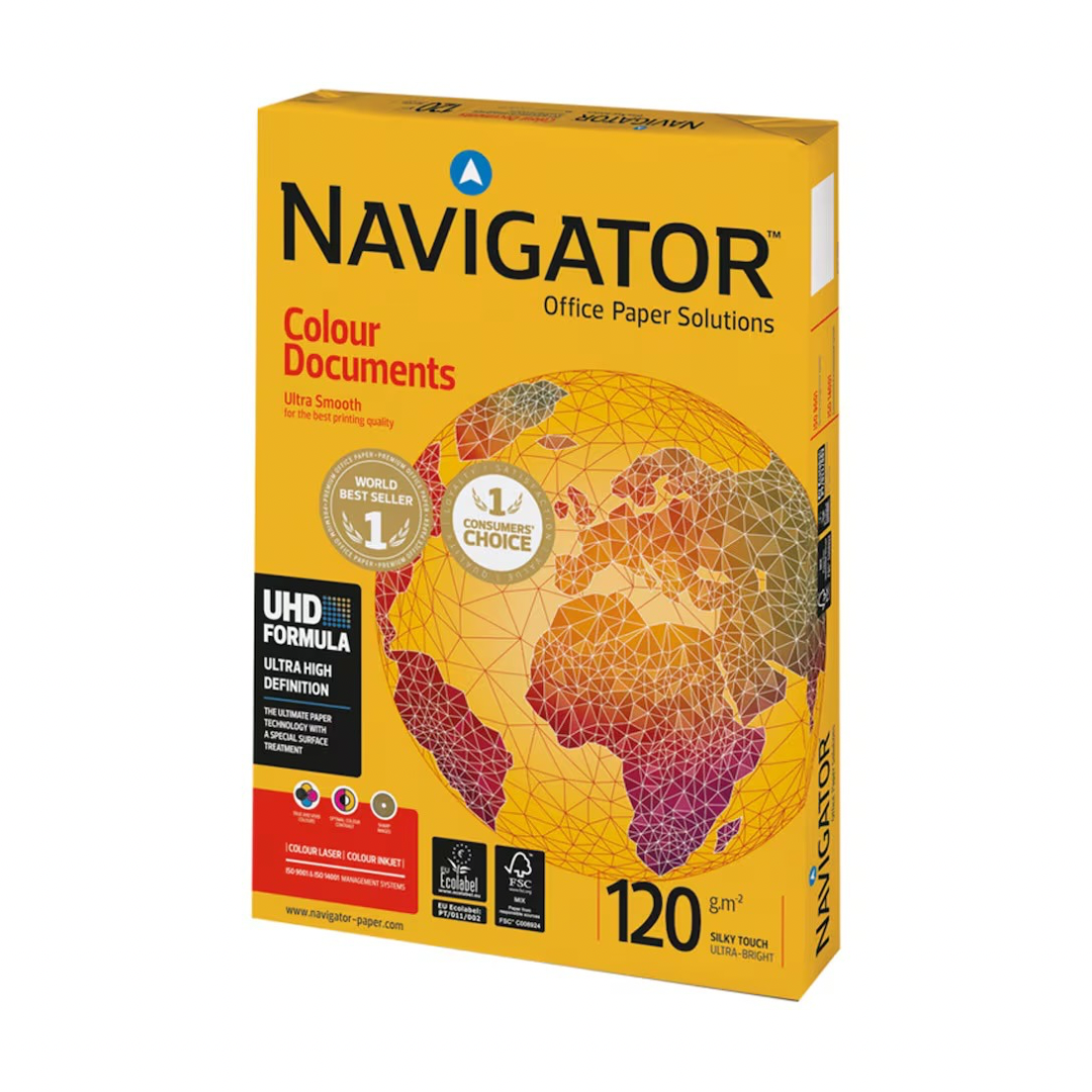 Navigator A4 120 gsm Bright White Paper (Pack of 250 Sheets)