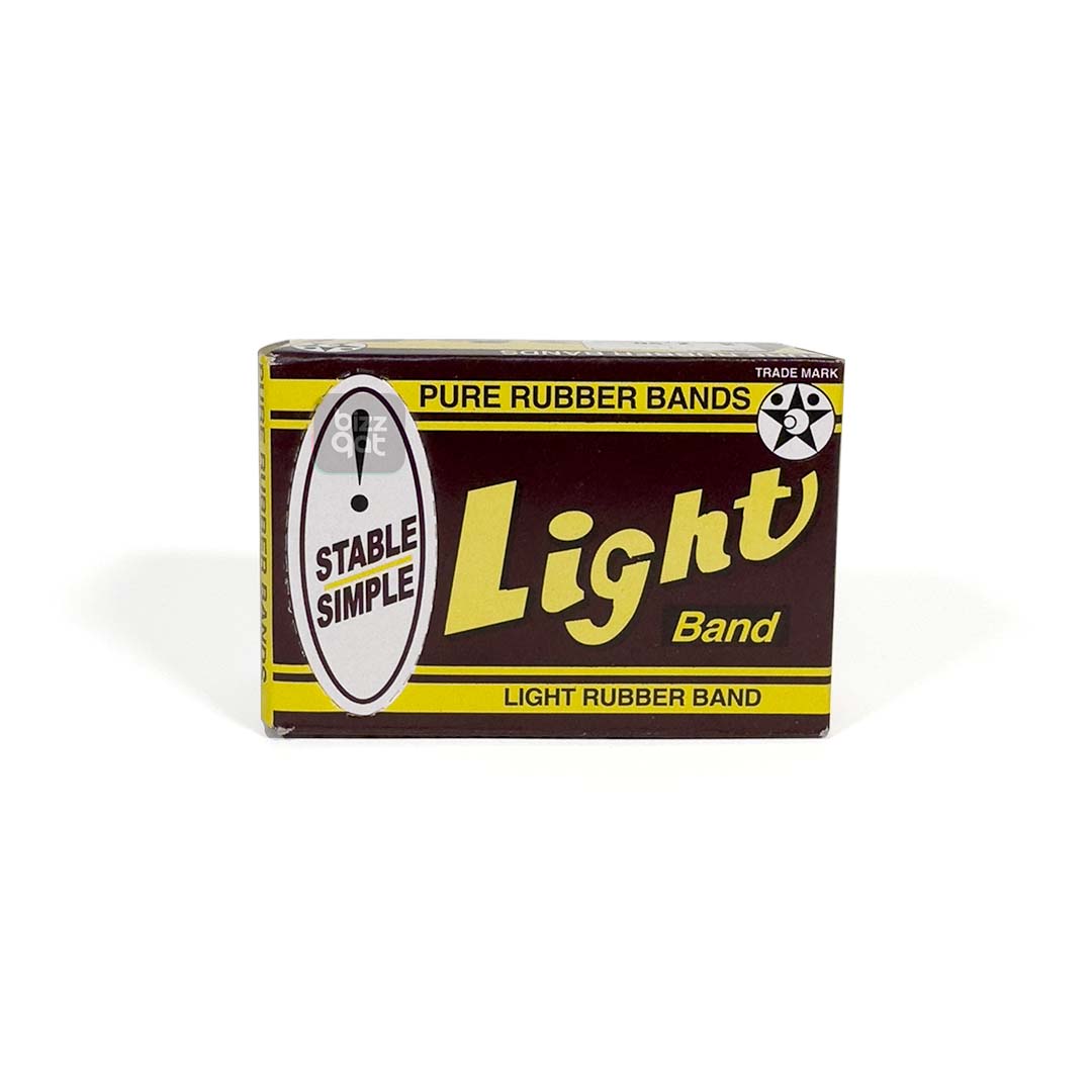 LIGHT RUBBER BAND 16/25G: Size: 16/25G Length: Approximately 70mm (unstretched) Width: Approximately 1.5mm Color: Natural (beige) Material: Natural rubber latex