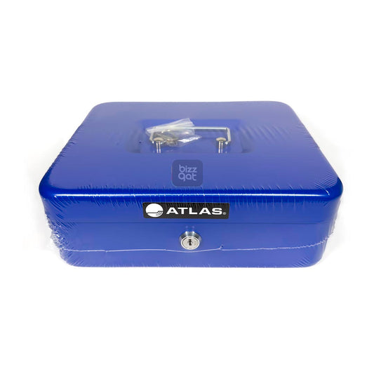 CASH BOX ATLAS W250XL200XH90mm BLUE