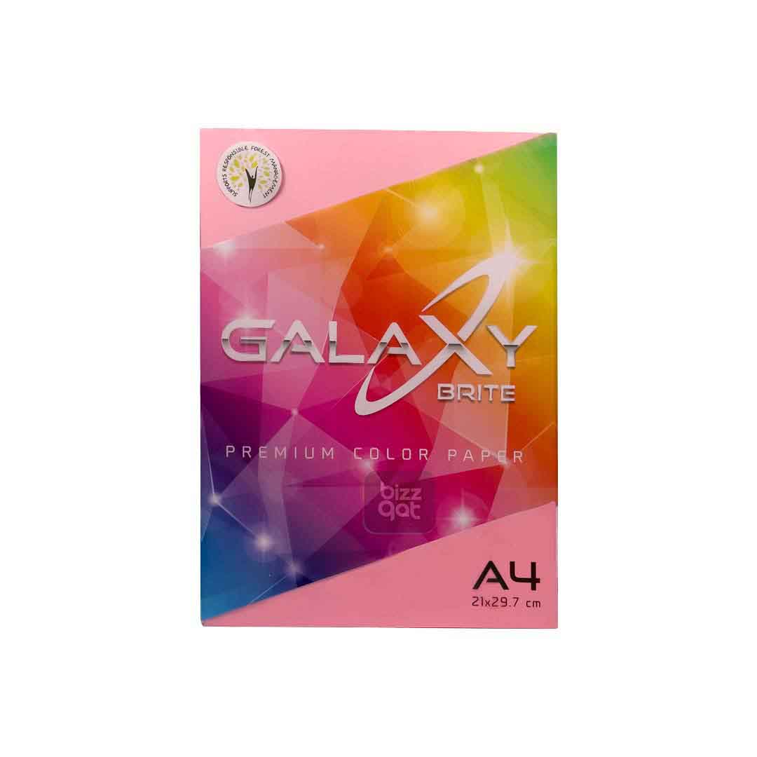 A4 Pink Color Paper Ream Galaxy PDGA4P