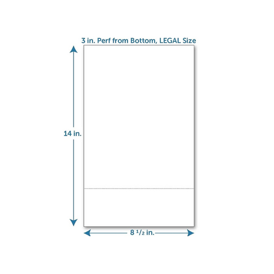 Legal Size Paper 8.5 x 13 inches